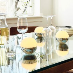 Alba Light ball - Genopladelig - Krom - 3 Trin - 2 stk. pakke - Dyberg Larsen