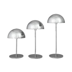 Along Mini Genopladelig Bordlampe - 3-Trin - 3 stk I ske - Krom - Dyberg Larsen