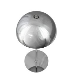 Along Mini Genopladelig Bordlampe - 3-Trin - 3 stk I ske - Krom - Dyberg Larsen