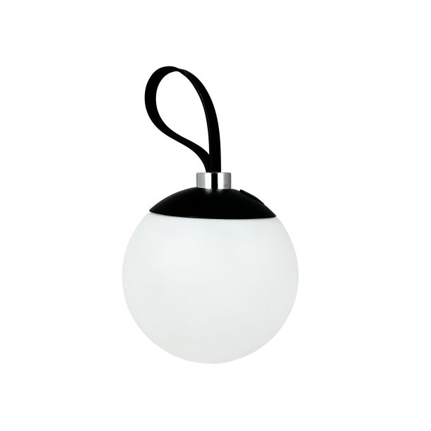 Odin Lysbold Med Rem - Genopladelig - Bordlampe - Sort/hvid - IP44 - Dyberg Larsen