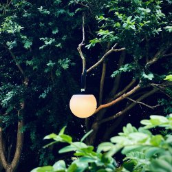 Odin Lysbold Med Rem - Genopladelig - Bordlampe - Sort/hvid - IP44 - Dyberg Larsen