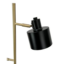 Ocean Gulvlampe - Sort/Messing - Dyberg Larsen