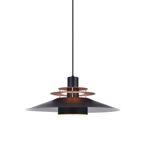 Rivoli Pendel - Sort/Kobber - 50 - Halo Design