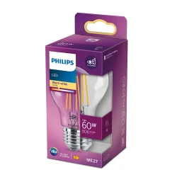 LED Pre - Classic 7W (60W) - Klar - Philips 