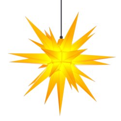 Herrnhuter stjerne - 68cm - Gul - Plast - Uden Ophng