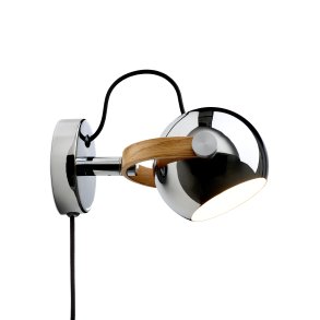 DC Vglampe - Tr/Krom - Halo Design