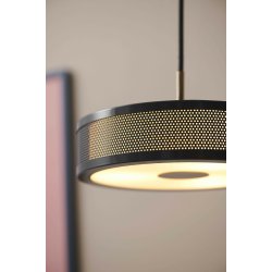 Frame Pendel 24cm - Sort/Antique messing - Halo Design