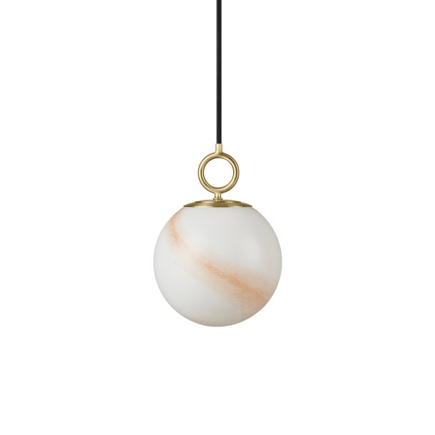 Stockholm Pendel - 18 - Marmor Brun/Messing - Halo Design