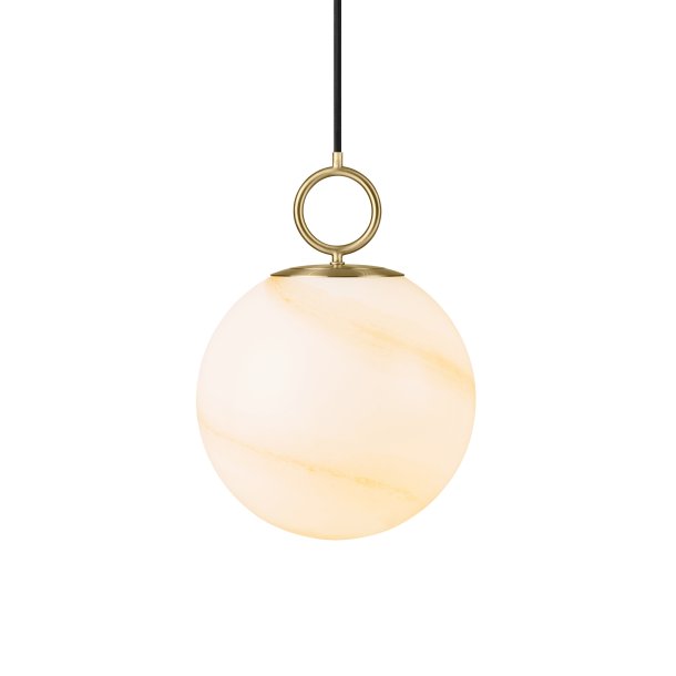 Stockholm Pendel - 25 - Marmor Brun/Messing - Halo Design