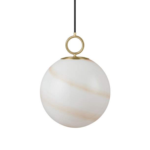 Stockholm Pendel - 30 - Marmor Brun/Messing - Halo Design
