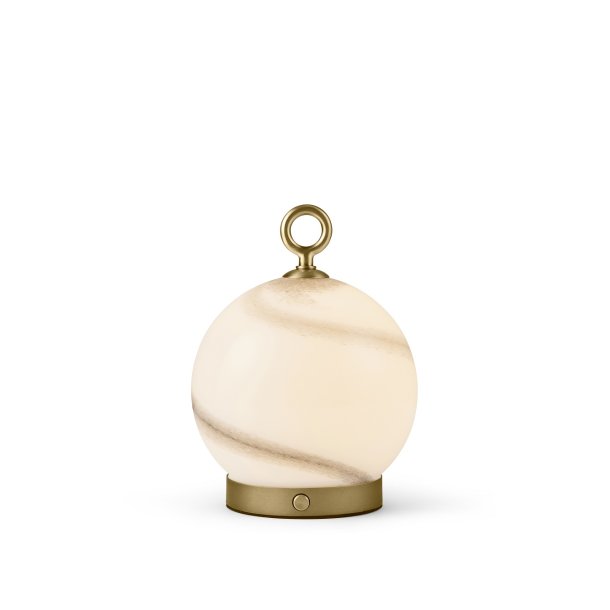 Stockholm Batteri Bordlampe -  Marble Grey - Antique - Halo Design