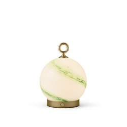 Stockholm Batteri Bordlampe - Marble Green/Antique - Halo Design