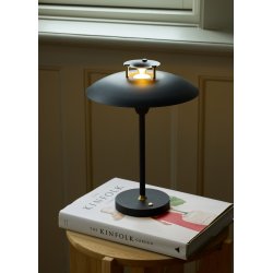 Stepp 1-2-3 - Portable Bordlampe - 22 - Black/Antique Brass - Halo Design