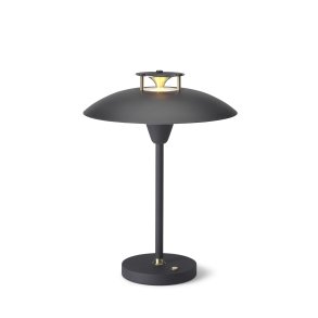 Stepp 1-2-3 - Portable Bordlampe - 22 - Black/Antique Brass - Halo Design