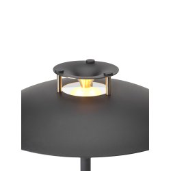 Stepp 1-2-3 - Portable Bordlampe - 22 - Black/Antique Brass - Halo Design