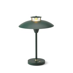 Stepp 1-2-3 - Portable Bordlampe - 22 - Dark Green/Antique Brass - Halo Design