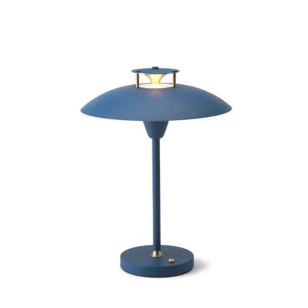 Stepp 1-2-3 - Portable Bordlampe - 22 - Dark Blue/Antique Brass - Halo Design