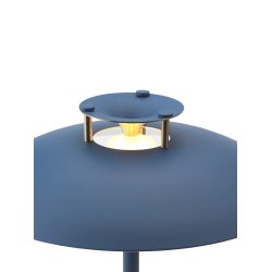 Stepp 1-2-3 - Portable Bordlampe - 22 - Dark Blue/Antique Brass - Halo Design