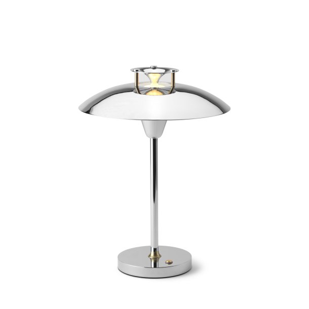 Stepp 1-2-3 - Portable Bordlampe - 22 - Chrome/Antique Brass - Halo Design