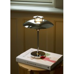 Stepp 1-2-3 - Portable Bordlampe - 22 - Chrome/Antique Brass - Halo Design