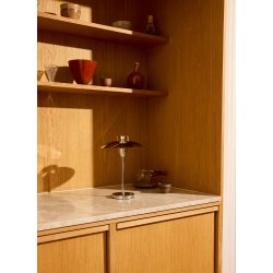 Stepp 1-2-3 - Portable Bordlampe - 22 - Chrome/Antique Brass - Halo Design