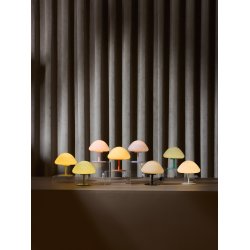 Mini Mush - Bordlampe - 17 - Rose Glas/Rose Stand - Halo Design