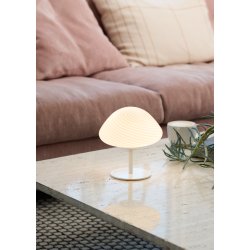 Mini Mush - Bordlampe - 17 - Opal Glas/Hvid Stand - Halo Design