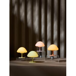 Mini Mush - Bordlampe - 17 - Orange Glas/Orange Stand - Halo Design