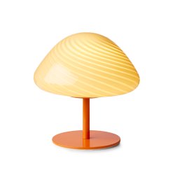 Mini Mush - Bordlampe - 17 - Orange Glas/Orange Stand - Halo Design