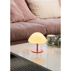 Mini Mush - Bordlampe - 17 - Orange Glas/Orange Stand - Halo Design