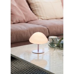 Mini Mush - Bordlampe - 17 - Lys Lilla Glas/Lys Lilla Stand - Halo Design