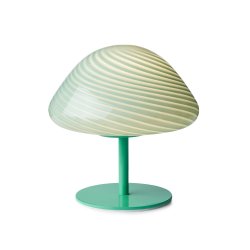 Mini Mush - Bordlampe - 17 - Turkis Glas/Turkis Stand - Halo Design