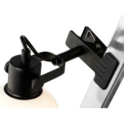 Glow Klemme Lampe - �12 - Opal/Sort - Halo Design