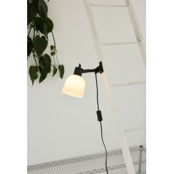 Glow Klemme Lampe - �12 - Opal/Sort - Halo Design