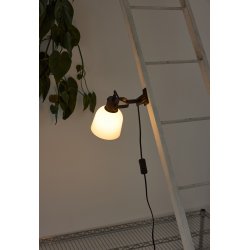 Glow Klemme Lampe - �12 - Opal/Sort - Halo Design