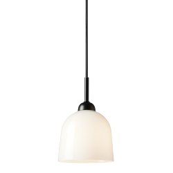 Glow Pendel - 12 - Opal/Sort Stel- Halo Design