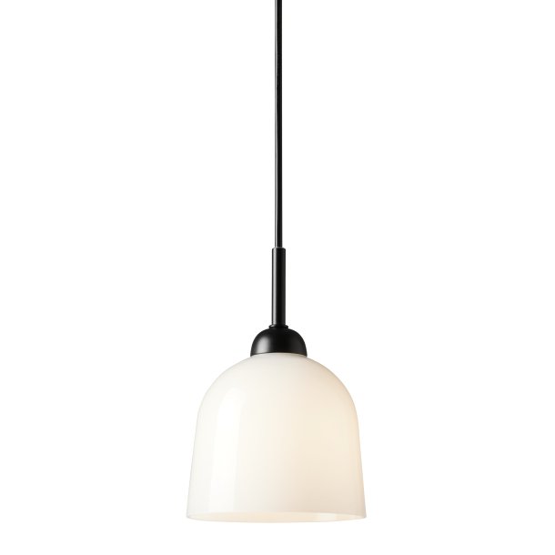 Glow Pendel - 12 - Opal/Sort Stel- Halo Design