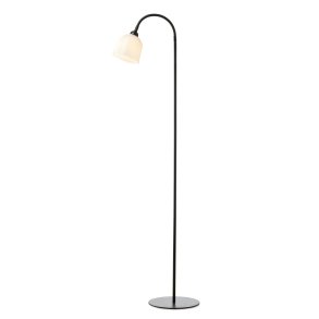 Glow Gulvlampe - 12 - Opal/Sort - Halo Design