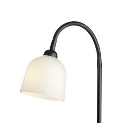 Glow Gulvlampe - 12 - Opal/Sort - Halo Design