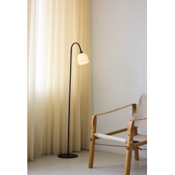 Glow Gulvlampe - 12 - Opal/Sort - Halo Design