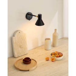 Style V�glampe - Sort/Messing - Halo Design