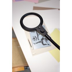 Magni Genopladelig Bordlampe - Luplampe - Dmpbar - Sort - 13,5 - Halo Design