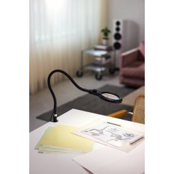 Magni Klemme Bordlampe - Luplampe - Dmpbar - Sort - 16 - Halo Design