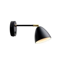 Room Vglampe - Sort/Messing - Halo Design