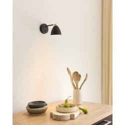 Room Vglampe - Sort/Messing - Halo Design