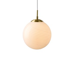 Candy Ball Pendel - 20 - Opal/Messing - Halo Design