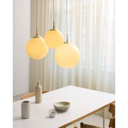 Candy Ball Pendel - 25 - Gr/Messing - Halo Design