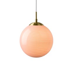 Candy Ball Pendel - 25 - Rose/Messing - Halo Design