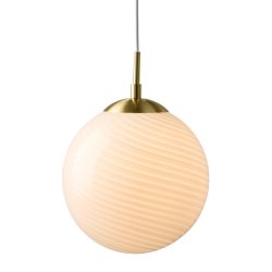 Candy Ball Pendel - 30 - Opal/Messing - Halo Design