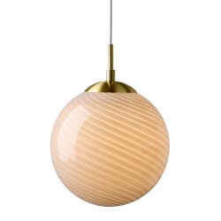 Candy Ball Pendel - 30 - Gr/Messing - Halo Design